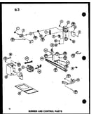 Burner and control parts (ghe56dn-3/p68830-14f) (ghe65dn-2/p68830-1f) (ghe65dn-3/p68830-2f) (ghe80dn/p68830-3f) (ghe80dn-3/p68830-4f)
