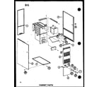 Amana GHE120DN/P68830-9 cabinet parts (ghe80dn-4/p68830-5f) (ghe84dn-4/p68830-15f) (ghe105dn/p68830-6f) (ghe105dn-3/p68830-7f) (ghe105dn-5/p68830-8f) diagram