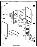 Cabinet parts (ghe80dn-4/p68830-5f) (ghe84dn-4/p68830-15f) (ghe105dn/p68830-6f) (ghe105dn-3/p68830-7f) (ghe105dn-5/p68830-8f)