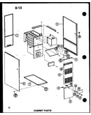 Cabinet parts (ghe120dn/p68830-9) (ghe120dn-4/p68830-10f) (ghe140dn-4/p68830-11f) (ghe160n-r5/p68830-12f) (ghe200n-r5/p68830-13f)