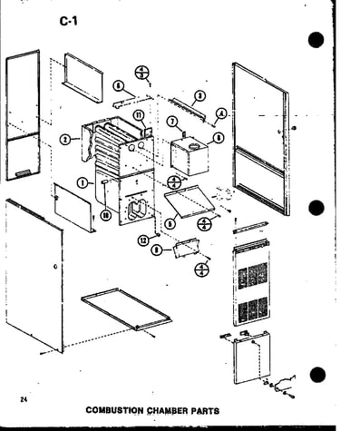 Combustion chamber parts (ghe120dn/p68830-9) (ghe120dn-4/p68830-10f) (ghe140dn-4/p68830-11f) (ghe160n-r5/p68830-12f) (ghe200n-r5/p68830-13f)