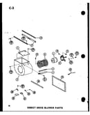 Direct drive blower parts (ghe120dn-4/p68830-10f) (ghe140dn-4/p68830-11f) (ghe120dn/p68830-9f)