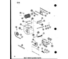 Amana GHE84DN-4/P68830-15F belt drive blower parts (ghe160n-r5/p68830-12f) (ghe200n-r5/p68830-13f) diagram