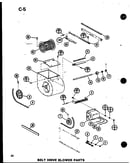 Belt drive blower parts (ghe160n-r5/p68830-12f) (ghe200n-r5/p68830-13f)
