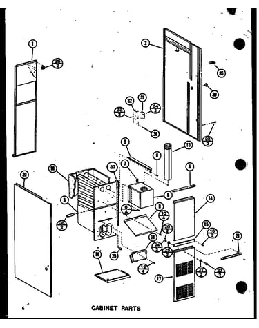 Cabinet parts (gce65dn-2/p68837-1f) (gce80dn/p68837-2f) (gce80dn-3/p68837-3f) (gce105dn/p68837-4f) (gce105dn-3/p68837-5f) (gce120dn/p68837-6f) (gce120dn-3.5/p68837-7f)