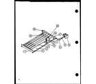 Amana GS100DN4/P9661207F gas burners and manifold diagram