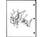 Amana GSE100DN5X/P9661214F blower assembly diagram