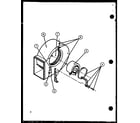 Amana GSE75DN4C/P9991306F blower assembly diagram