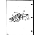 Amana GS75DN3/P9824201F gas burners and manifold diagram