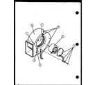 Amana GSE50DN3X/P9991310F blower assembly diagram