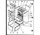 Amana GHN70A30/P9961502F cabinet assembly diagram