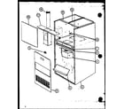 Amana GC100-3/P9806103F cabinet assembly diagram