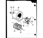 Amana GC50-2/P9806101F blower assembly diagram
