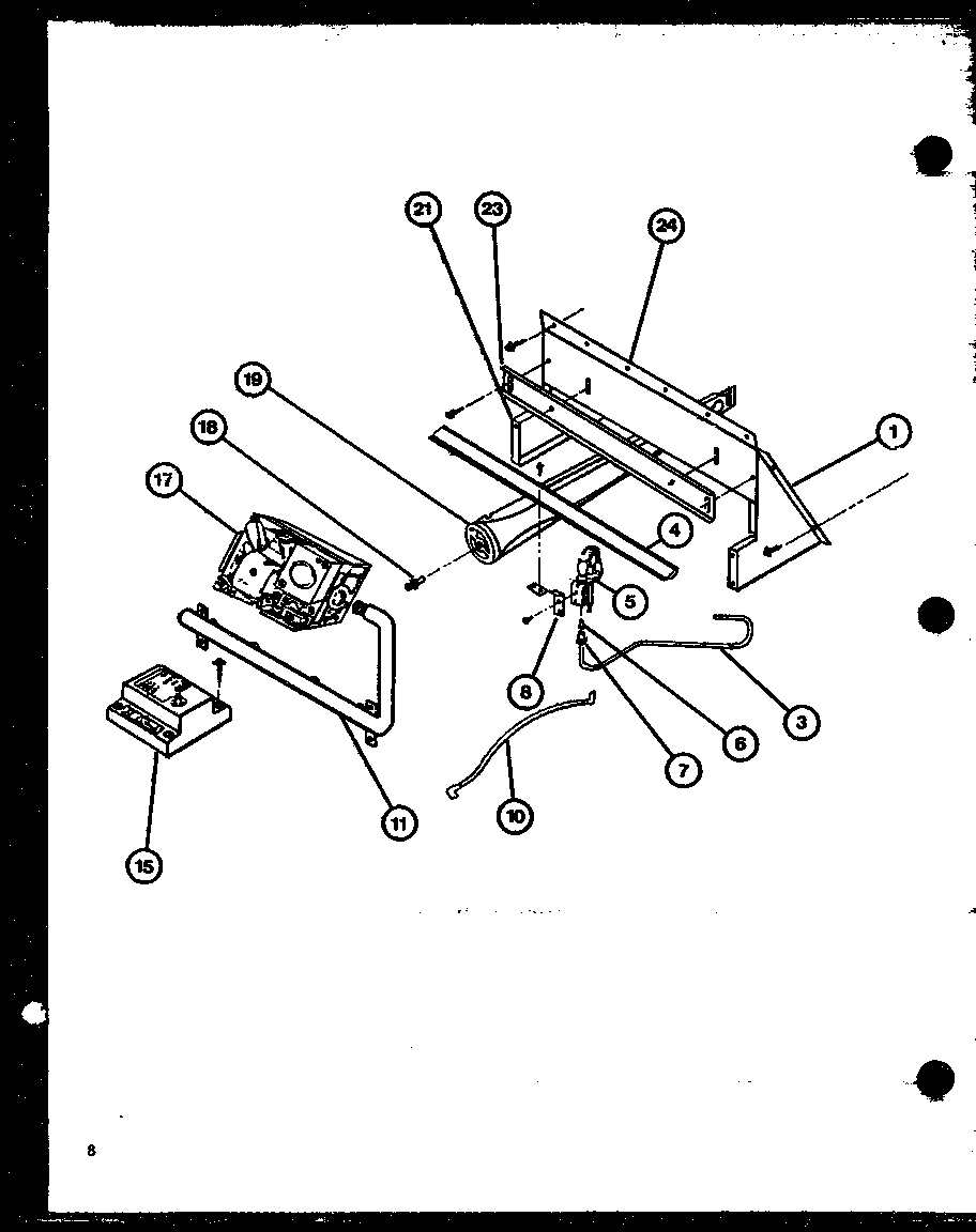 Gas burners and manifold