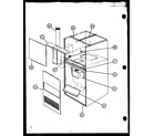 Amana GCE1505/P9806110F cabinet diagram