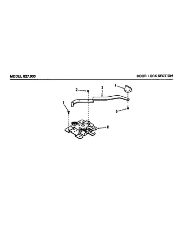 Door lock section (827.000)