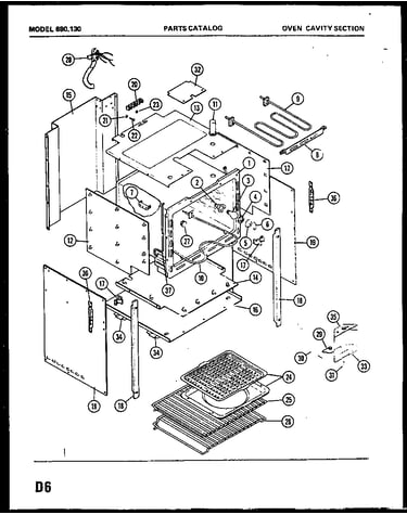 Oven cavity section