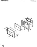 Oven door section