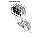 Amana 968.010 oven door section diagram