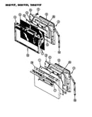 Oven door section