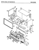 Control panel top frame section