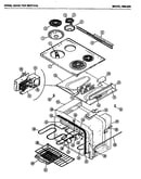 Oven cook top section