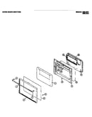 Oven door section