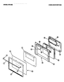 Oven door section