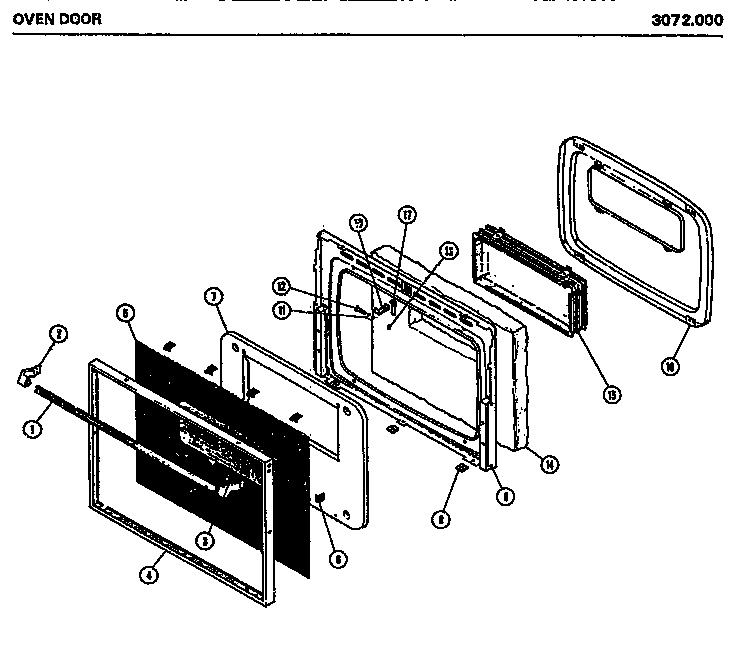 Oven door