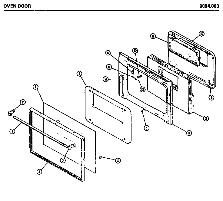 Oven door