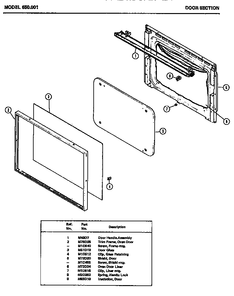 DOOR SECTION (650.001)