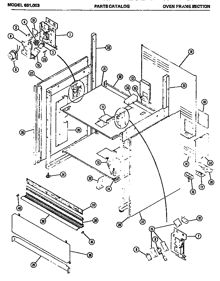 OVEN FRAME SECTION (651.003)