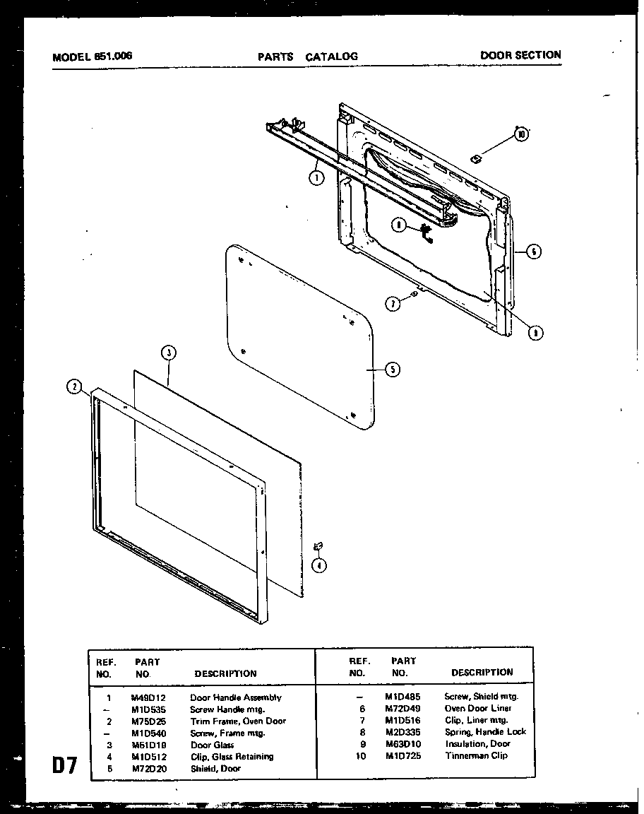 Door section (651.006)