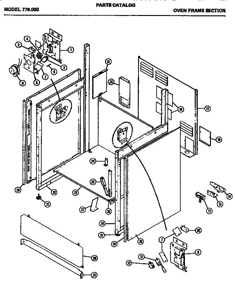 OVEN FRAME SECTION