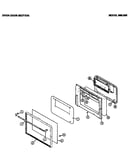 Oven door section (989.000)