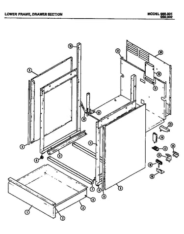 Lower frame (989.001) (989.002)