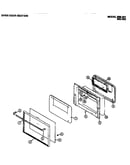 Oven door section (989.001) (989.002)