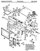 Microwave oven section