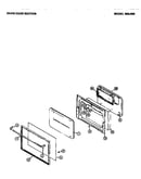 Oven door section
