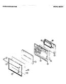 Oven door section