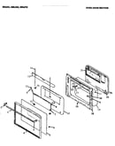 Oven door section