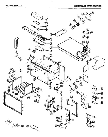 Microwave oven section