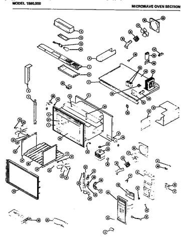 Microwave oven section
