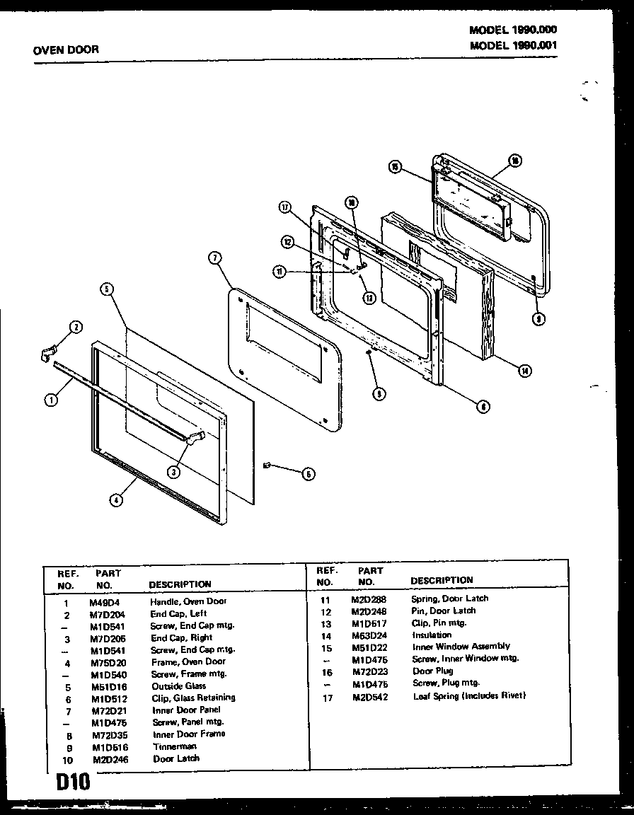 OVEN DOOR