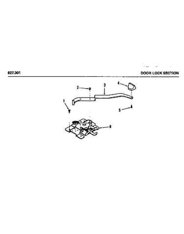 Door lock section