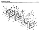 Amana 827.301 oven door section diagram