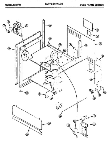 Oven frame section (621.001)