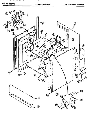 Oven frame section (631.003)