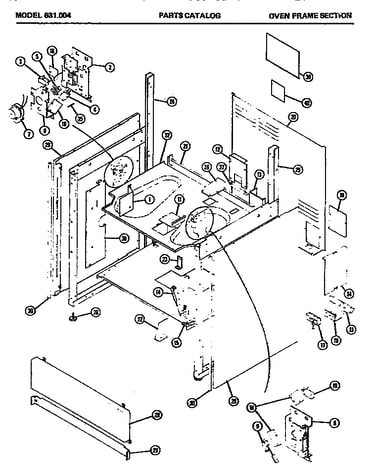 Oven frame section (631.004)