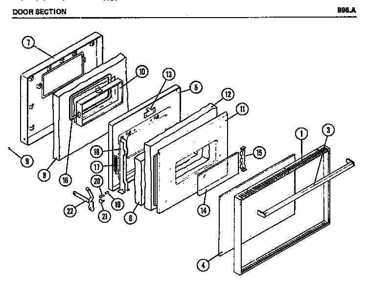 Door section